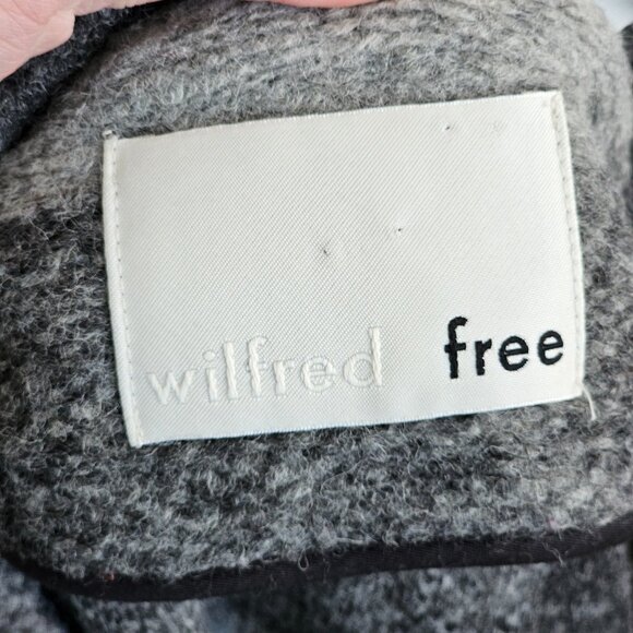 Wilfred Aritzia Off Duty Jacket Plaid Grey Wool Sz S - Picture 7 of 11
